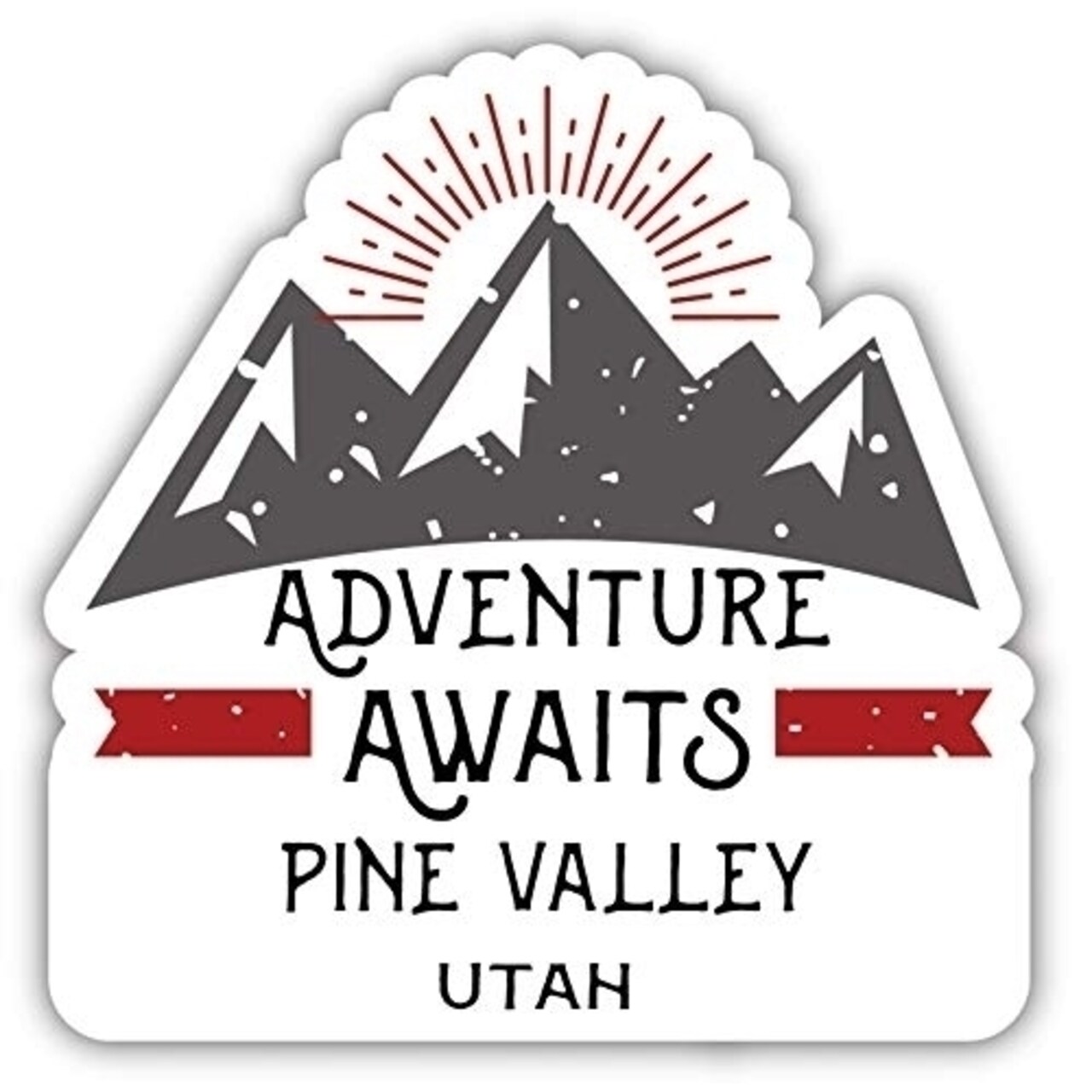 Pine Valley Utah Souvenir Decorative Stickers (Choose Theme And Size)